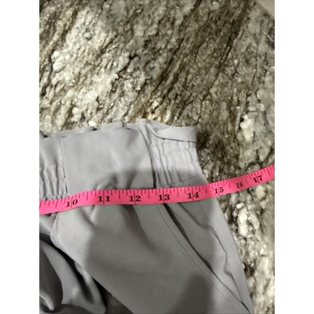 Grace Karin Women's Gray Pants Wide Elastic Waist Regular Sz M High Waisted - Picture 4 of 9